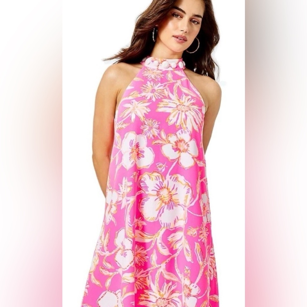 NWT Lilly Pulitzer Women’s Pink Beachy Alli Dress Size XS sku#117